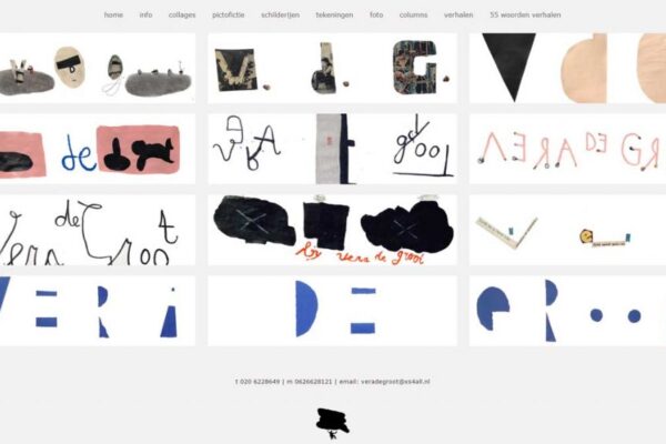 kunstenaar en schrijver  Vera de Groot