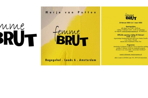 logo, A1 affiche, flyer en catalogus voor femmeBRUT